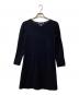 BLUE LABEL CRESTBRIDGE（ブルーレーベルクレストブリッジ）の古着「バックリボンワンピース」｜ネイビー