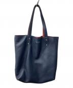 BLACK LABEL CRESTBRIDGEブラックレーベル クレストブリッジ）の古着「トートバッグ」｜ネイビー×レッド