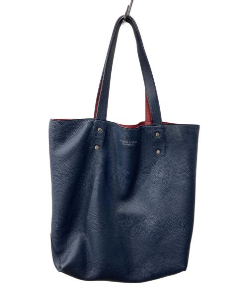 BLACK LABEL CRESTBRIDGE（ブラックレーベル クレストブリッジ）BLACK LABEL CRESTBRIDGE (ブラックレーベル クレストブリッジ) トートバッグ ネイビー×レッドの古着・服飾アイテム