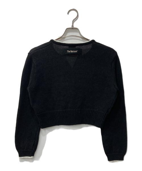 the Barnnet（ザ バーネット）the Barnnet (ザ バーネット) Lustre Cotton Knit Cardigan ブラック サイズ:Sの古着・服飾アイテム