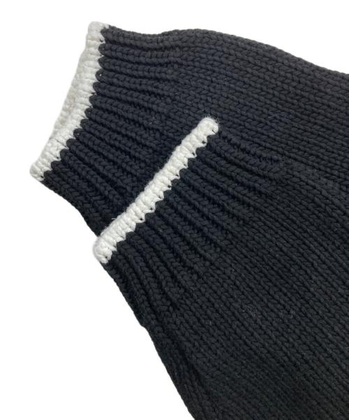 the Barnnet（ザ バーネット）the Barnnet (ザ バーネット) Lustre Cotton Knit Cardigan ブラック サイズ:Sの古着・服飾アイテム