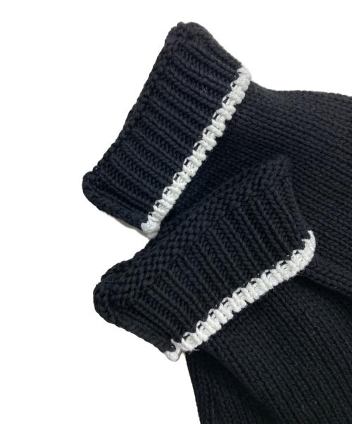 the Barnnet（ザ バーネット）the Barnnet (ザ バーネット) Lustre Cotton Knit Cardigan ブラック サイズ:Sの古着・服飾アイテム