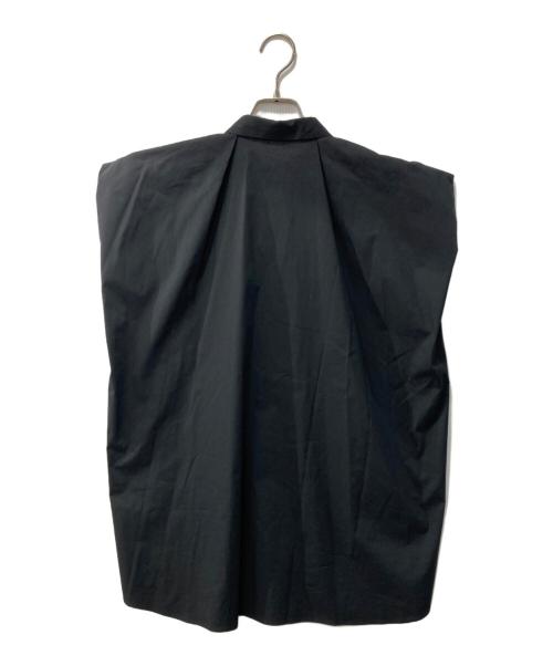 CLANE（クラネ）CLANE (クラネ) NUANCE SHOULDER OVER SHIRTS ブラック サイズ:1の古着・服飾アイテム