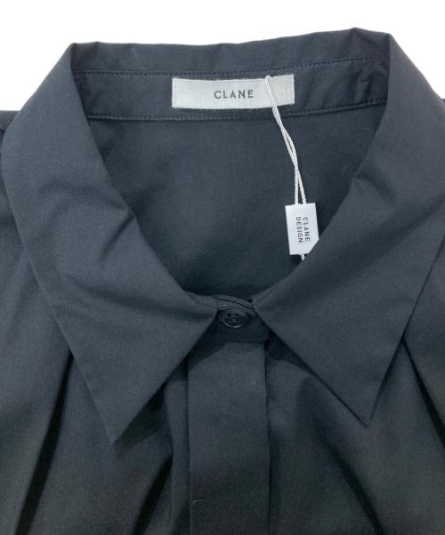 CLANE（クラネ）CLANE (クラネ) NUANCE SHOULDER OVER SHIRTS ブラック サイズ:1の古着・服飾アイテム
