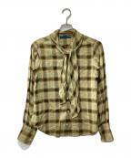 RALPH LAURENラルフローレン）の古着「長袖ボウタイシャツ」｜オリーブ