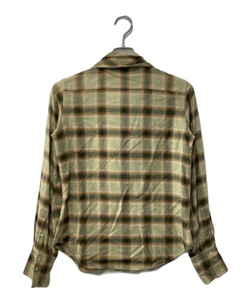 RALPH LAUREN（ラルフローレン）RALPH LAUREN (ラルフローレン) 長袖ボウタイシャツ オリーブ サイズ:6の古着・服飾アイテム