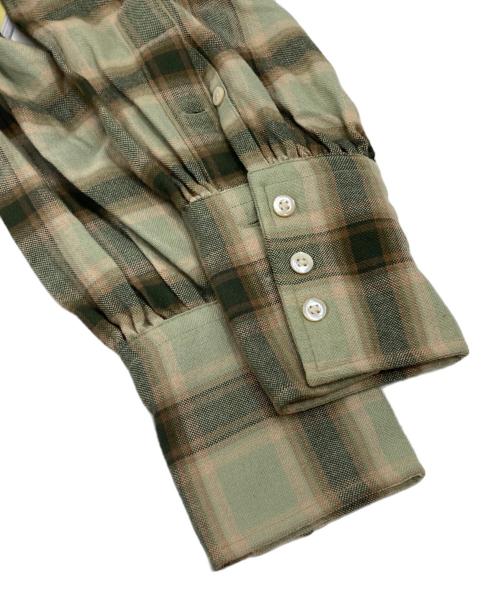 RALPH LAUREN（ラルフローレン）RALPH LAUREN (ラルフローレン) 長袖ボウタイシャツ オリーブ サイズ:6の古着・服飾アイテム