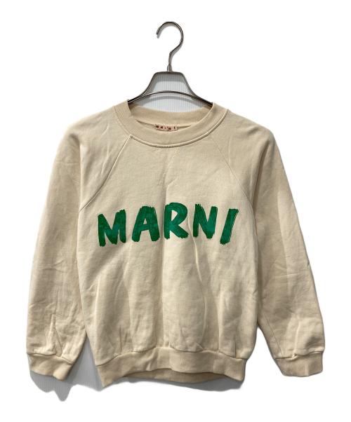 MARNI（マルニ）MARNI (マルニ) ロゴプリントスウェット ベージュ サイズ:38の古着・服飾アイテム