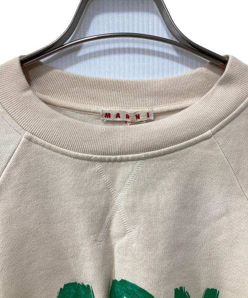 MARNI（マルニ）MARNI (マルニ) ロゴプリントスウェット ベージュ サイズ:38の古着・服飾アイテム