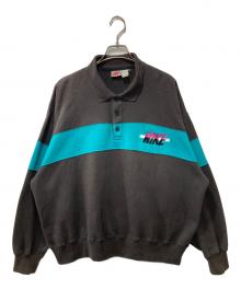 NIKE（ナイキ）の古着「90s銀タグ/ハーフボタンスウェット」｜ブラック