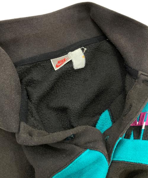 NIKE（ナイキ）NIKE (ナイキ) 90s銀タグ/ハーフボタンスウェット ブラック サイズ:XLの古着・服飾アイテム