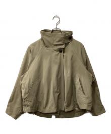 Sonny Label（サニーレーベル）の古着「撥水バックフレアスタンドカラーコート/ジップジャケット」｜カーキ