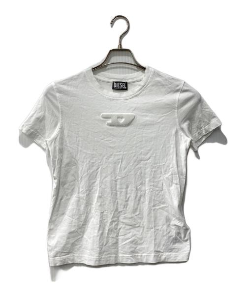 DIESEL（ディーゼル）DIESEL (ディーゼル) ロゴTシャツ ホワイト サイズ:Sの古着・服飾アイテム