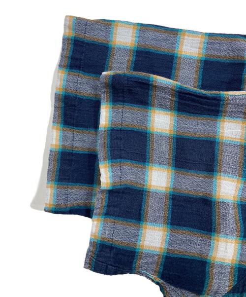 Patagonia（パタゴニア）Patagonia (パタゴニア) オーガニックコットンチェックシャツ/半袖シャツ ネイビー サイズ:Mの古着・服飾アイテム