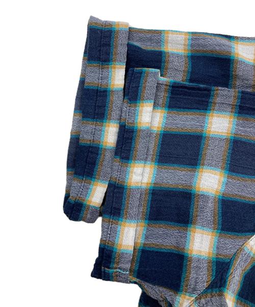 Patagonia（パタゴニア）Patagonia (パタゴニア) オーガニックコットンチェックシャツ/半袖シャツ ネイビー サイズ:Mの古着・服飾アイテム