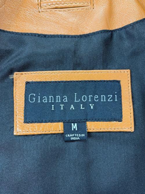 gianna lorenzi（ジャンナ・ロレンツィ）gianna lorenzi (ジャンナ・ロレンツィ) レザージャケット ブラウン サイズ:Mの古着・服飾アイテム