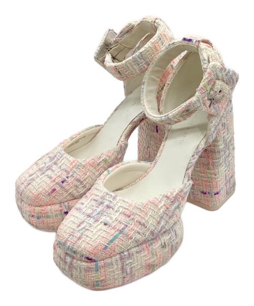 CHARLES & KEITH（チャールズアンドキース）CHARLES & KEITH (チャールズアンドキース) サンダル ピンク サイズ:37の古着・服飾アイテム