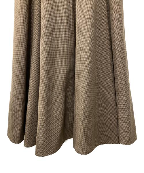 Mystrada（マイストラーダ）Mystrada (マイストラーダ) コルセットフレアワンピース ブラウン サイズ:38の古着・服飾アイテム