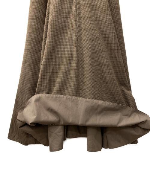 Mystrada（マイストラーダ）Mystrada (マイストラーダ) コルセットフレアワンピース ブラウン サイズ:38の古着・服飾アイテム