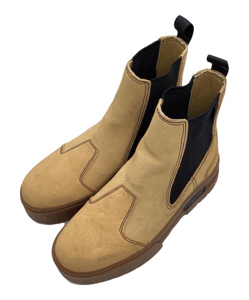 PUMA（プーマ）PUMA (プーマ) MAYZE CHELSEA SUEDE WNS /サイドゴアブーツ イエロー サイズ:25の古着・服飾アイテム