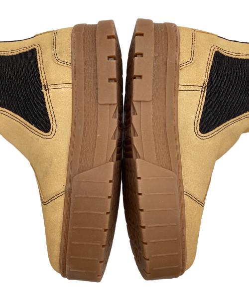 PUMA（プーマ）PUMA (プーマ) MAYZE CHELSEA SUEDE WNS /サイドゴアブーツ イエロー サイズ:25の古着・服飾アイテム