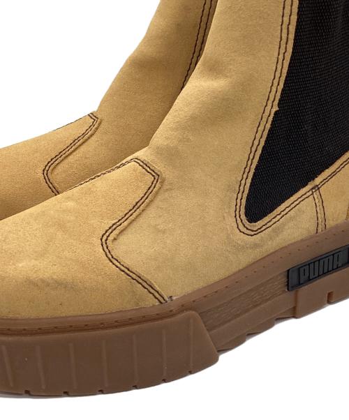 PUMA（プーマ）PUMA (プーマ) MAYZE CHELSEA SUEDE WNS /サイドゴアブーツ イエロー サイズ:25の古着・服飾アイテム