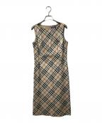 BURBERRY BLUE LABELバーバリー ブルー レーベル）の古着「ノヴァチェックワンピース」｜ベージュ