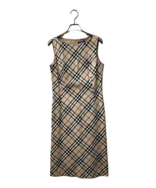 BURBERRY BLUE LABEL（バーバリー ブルー レーベル）BURBERRY BLUE LABEL (バーバリー ブルー レーベル) ノヴァチェックワンピース ベージュ サイズ:38の古着・服飾アイテム