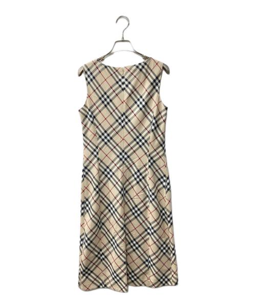 BURBERRY BLUE LABEL（バーバリー ブルー レーベル）BURBERRY BLUE LABEL (バーバリー ブルー レーベル) ノヴァチェックワンピース ベージュ サイズ:38の古着・服飾アイテム