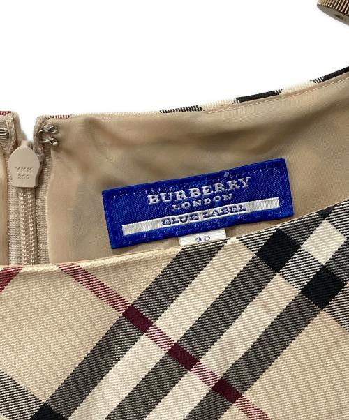 BURBERRY BLUE LABEL（バーバリー ブルー レーベル）BURBERRY BLUE LABEL (バーバリー ブルー レーベル) ノヴァチェックワンピース ベージュ サイズ:38の古着・服飾アイテム