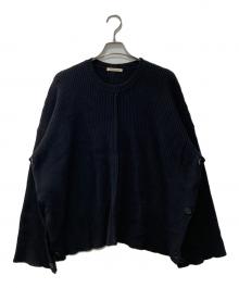 PETER DO（ピーター・ドゥ）の古着「Crew Neck Cape Sweater in Sand/カシミア混セーター」｜ブラック