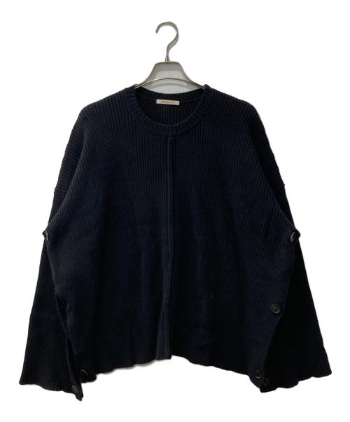 PETER DO（ピーター・ドゥ）PETER DO (ピーター・ドゥ) Crew Neck Cape Sweater in Sand/カシミア混セーター ブラック サイズ:Sの古着・服飾アイテム