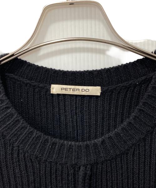 PETER DO（ピーター・ドゥ）PETER DO (ピーター・ドゥ) Crew Neck Cape Sweater in Sand/カシミア混セーター ブラック サイズ:Sの古着・服飾アイテム