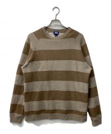 stussy（ステューシー）の古着「ボーダースウェット/紺タグ OLD STUSSY」｜ブラウン