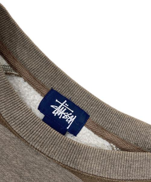 stussy（ステューシー）stussy (ステューシー) ボーダースウェット/紺タグ OLD STUSSY ブラウン サイズ:Lの古着・服飾アイテム