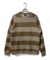 stussy（ステューシー）の古着「ボーダースウェット/紺タグ OLD STUSSY」｜ブラウン