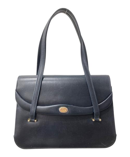 GUCCI（グッチ）GUCCI (グッチ) OLDGUCCIバッグ/ショルダーバッグ ネイビーの古着・服飾アイテム
