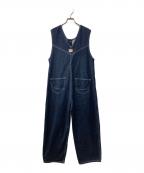 Something×FREAK'S STOREサムシング×フリークスストア）の古着「別注Buttonfly Salopette/別注ボタンフライサロペット」｜インディゴ