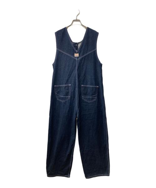 Something（サムシング）Something (サムシング) FREAK'S STORE (フリークスストア) 別注Buttonfly Salopette/別注ボタンフライサロペット インディゴ サイズ:Mの古着・服飾アイテム
