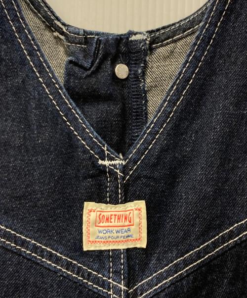 Something（サムシング）Something (サムシング) FREAK'S STORE (フリークスストア) 別注Buttonfly Salopette/別注ボタンフライサロペット インディゴ サイズ:Mの古着・服飾アイテム