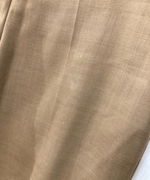 BALLSEY（ボールジィ）BALLSEY (ボールジィ) ライトカルゼ センタープレスストレートパンツ ブラウン サイズ:36の古着・服飾アイテム