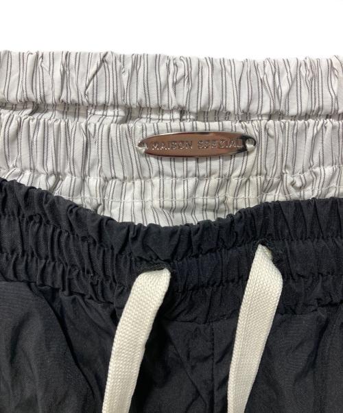 MAISON SPECIAL（メゾンスペシャル）MAISON SPECIAL (メゾンスペシャル) Double Waist Side Button Pants/ダブルウエストサイドボタンパンツ ブラック サイズ:36の古着・服飾アイテム