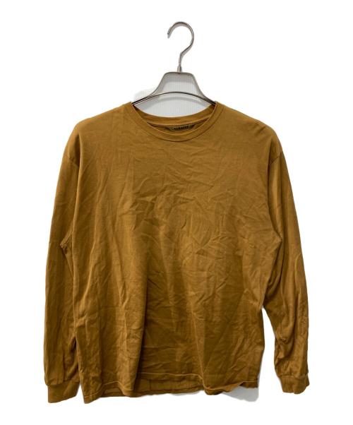 AURALEE（オーラリー）AURALEE (オーラリー) ロングスリーブカットソー/LUSTER PLAITING L S TEE ブラウン サイズ:1の古着・服飾アイテム