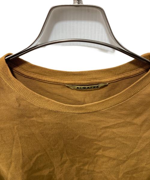 AURALEE（オーラリー）AURALEE (オーラリー) ロングスリーブカットソー/LUSTER PLAITING L S TEE ブラウン サイズ:1の古着・服飾アイテム
