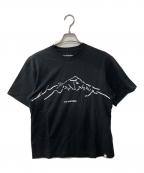 and wanderアンドワンダー）の古着「プリントTシャツ」｜ブラック