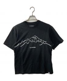and wander（アンドワンダー）の古着「プリントTシャツ」｜ブラック