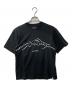 and wander（アンドワンダー）の古着「プリントTシャツ」｜ブラック