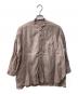 nest Robe（ネストローブ）の古着「リネンバンドカラーシャツ」｜ブラウン
