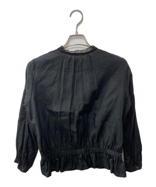 nest Robe（ネストローブ）nest Robe (ネストローブ) リネンブラウス ブラック サイズ:Fの古着・服飾アイテム