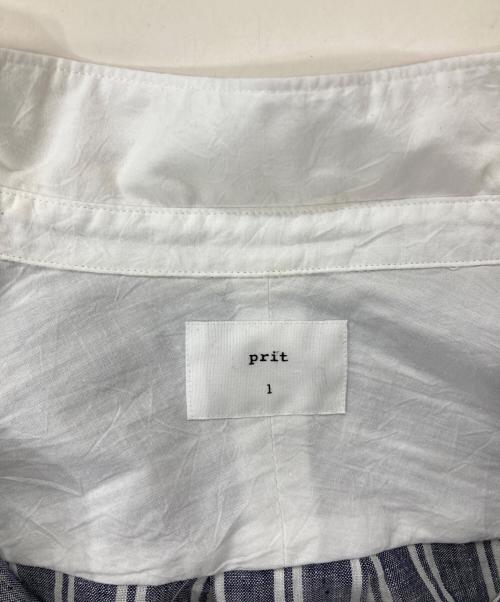 prit（プリット）prit (プリット) リネンシャツ グレー サイズ:1の古着・服飾アイテム
